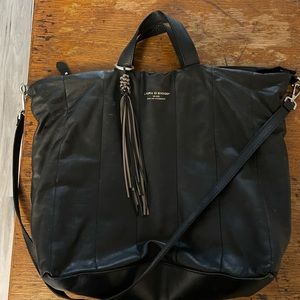 Laura DiMaggio genuine leather tote satchel bag